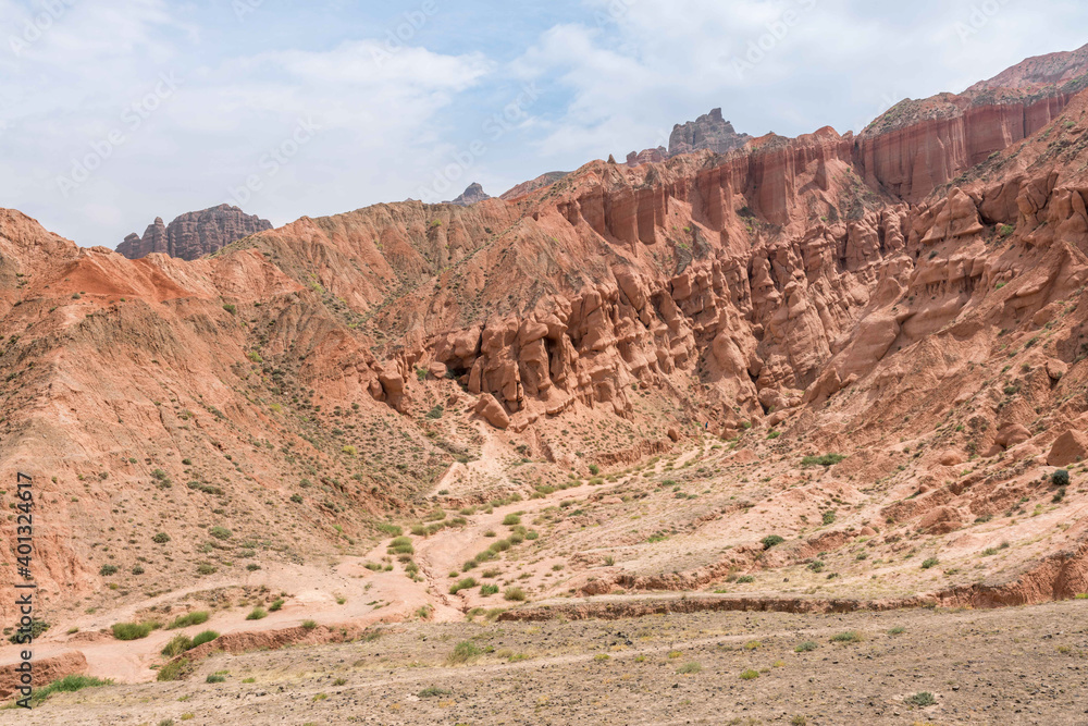 Danxia landform in Guide National Geopark, Qinghai Province