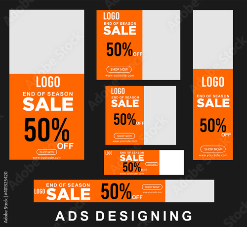 Banner Design l Google ads design,ads, e commerce banner, e commerce ads, ecommerce