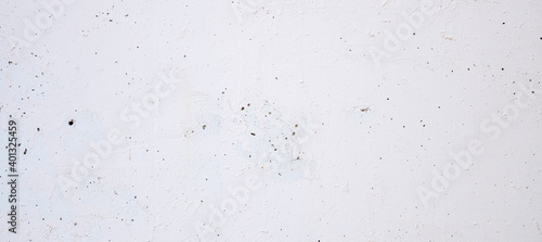 Old white cement wall texture backgrounds, grunge, backdrop, interior, panorama.