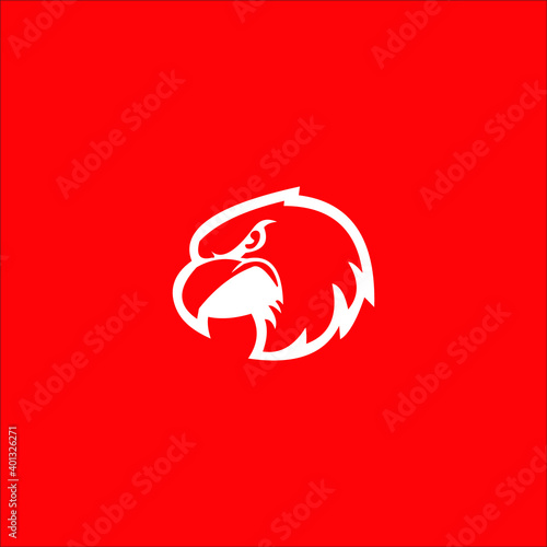 logo security falcon emblem tattoos icon templet vector