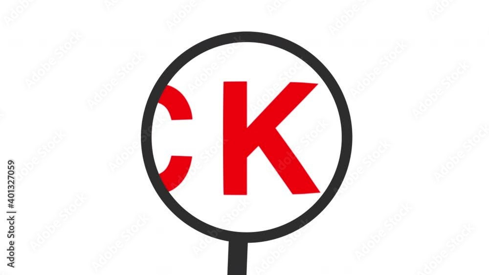Hacking Text Magnifying Glass Animation 4K. Hacking Text Magnifying Glass Animation 4K.