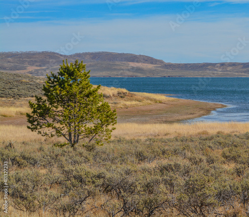 Fotografia The view of Strawberry Reservoir in Heber City, Utah