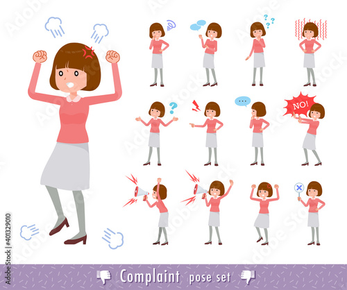 flat type Straight bangs women_Complaint