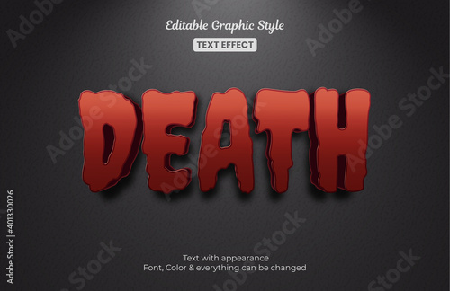 death mystery Editable Text Effect