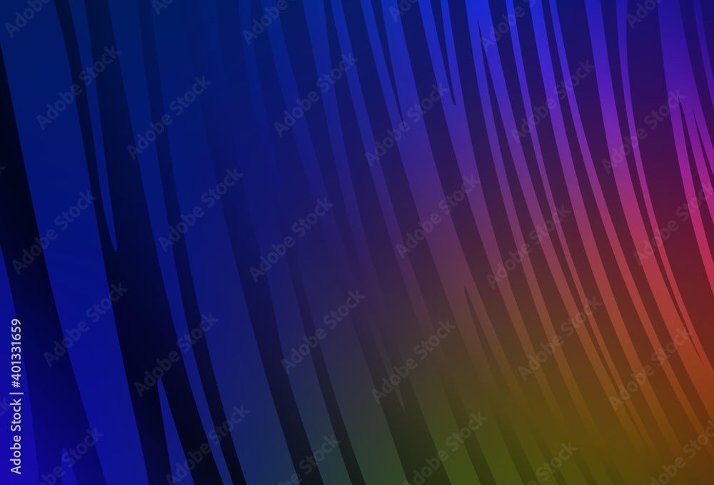 Dark Blue, Yellow vector pattern with lines.