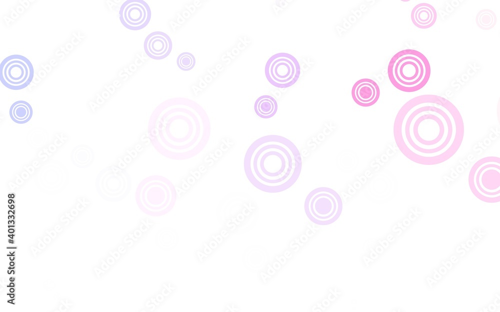 Light Pink, Yellow vector template with circles. Light Pink, Yellow vector template with circles.