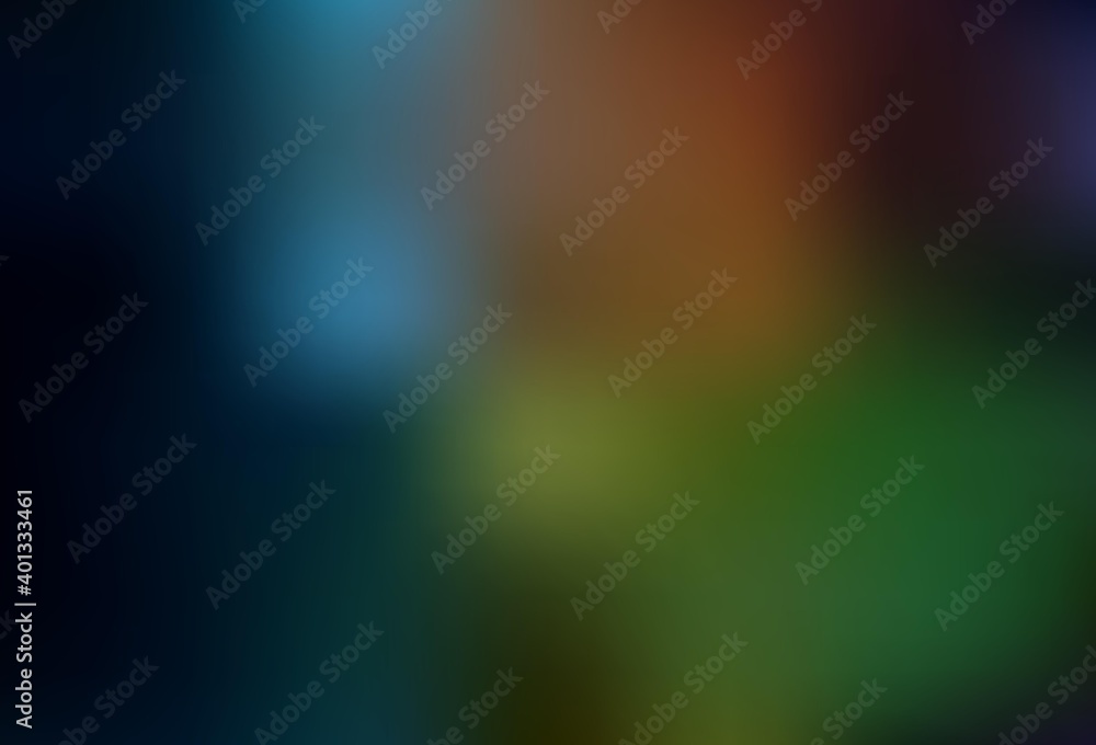 Dark Green, Red vector glossy abstract background.