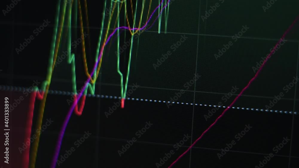 Stock market. Trading in the stock exchange. Moving diagram. Stock market. Trading in the stock exchange. Moving diagram.
