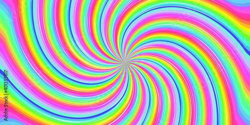 Colorful Swirling radial vortex vector background. EPS 10