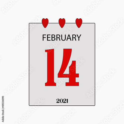 Calendar 14 February 2021