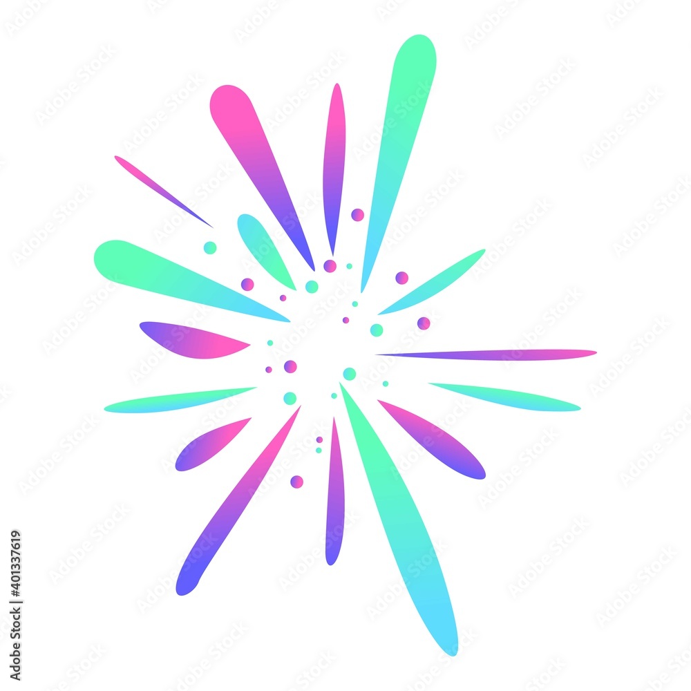 Event firework icon. Cartoon of event firework vector icon for web design isolated on white background
