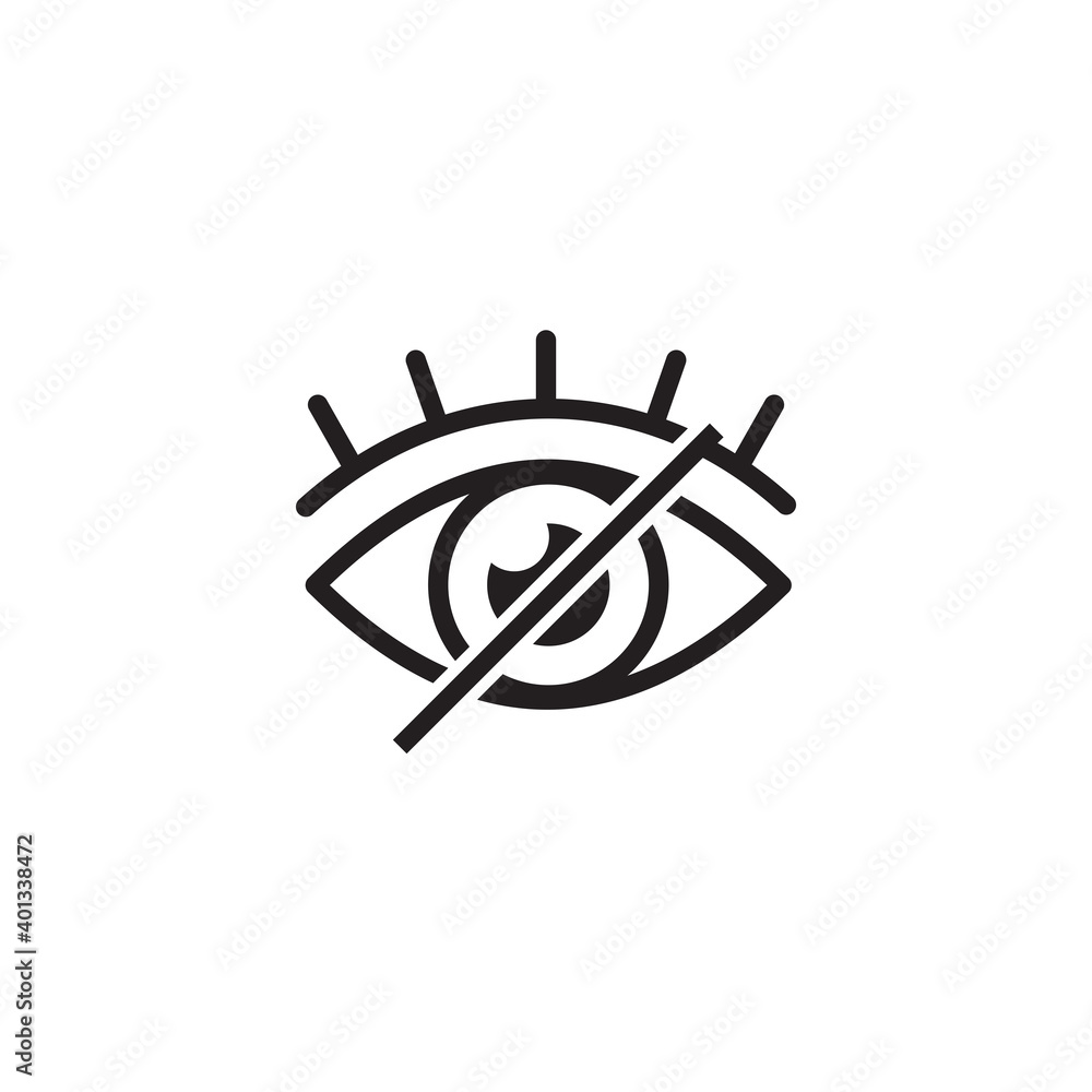 blind eye password icon symbol sign vector blind eye password icon symbol sign vector