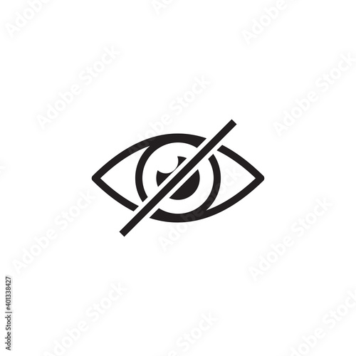 blind eye password icon symbol sign vector