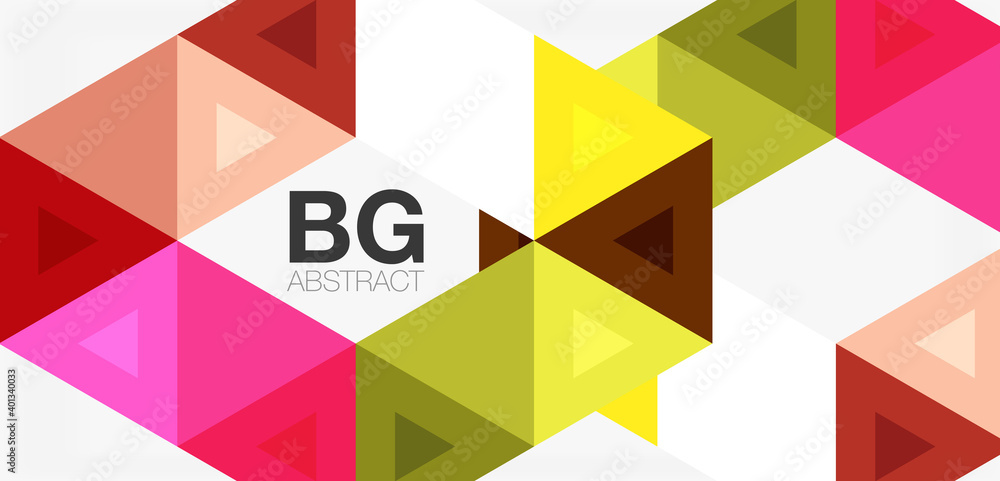 Mosaic triangle pattern abstract background for cover, banner, flyer and poster and other template Mosaic triangle pattern abstract background for cover, banner, flyer and poster and other template