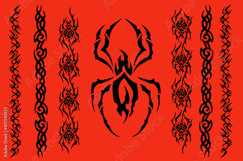 蜘蛛タトゥーデザイン