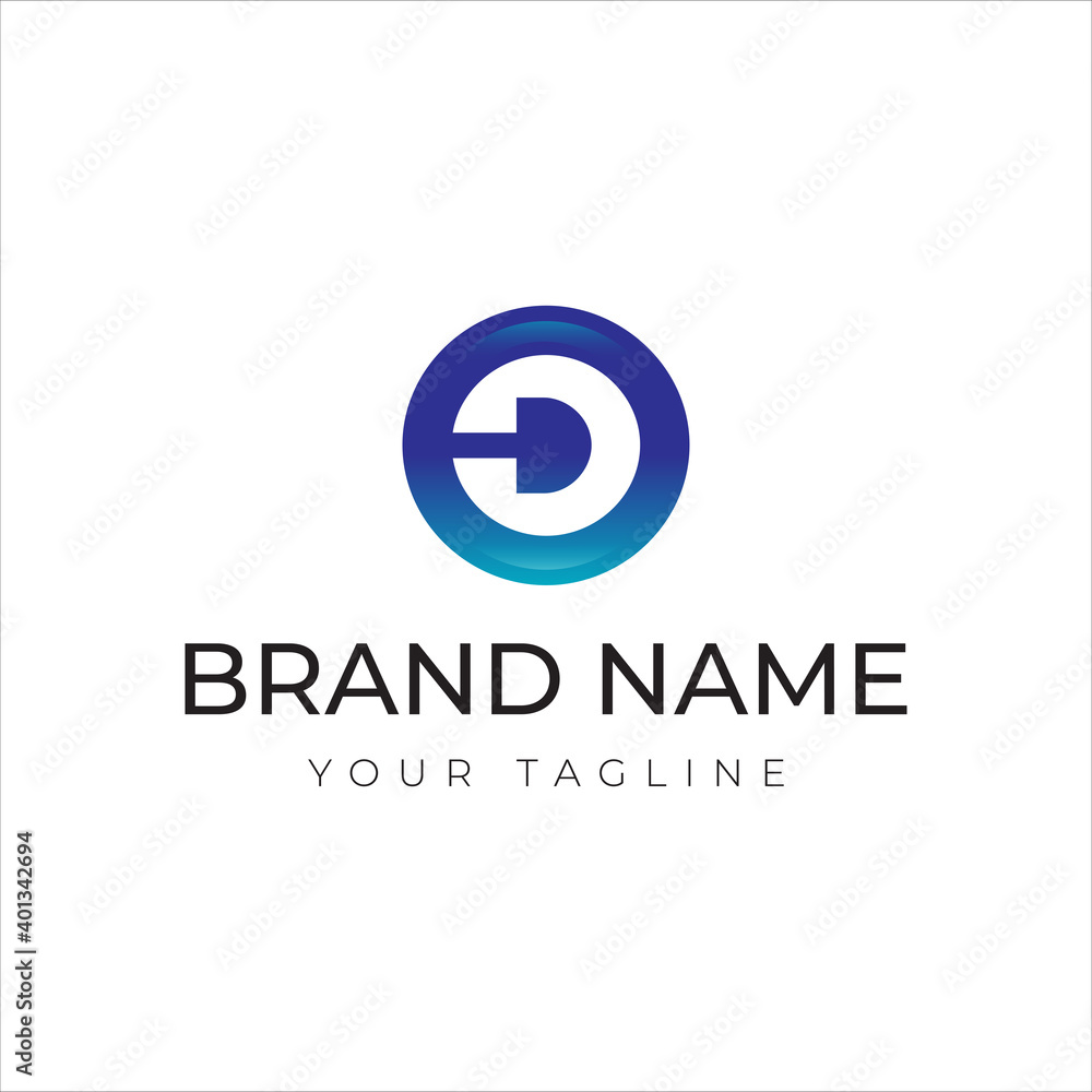 Letter D for musical. media. label. studio. digital. technology visualisation with minimal modern and clean design concept Letter D for musical. media. label. studio. digital. technology visualisation with minimal modern and clean design concept