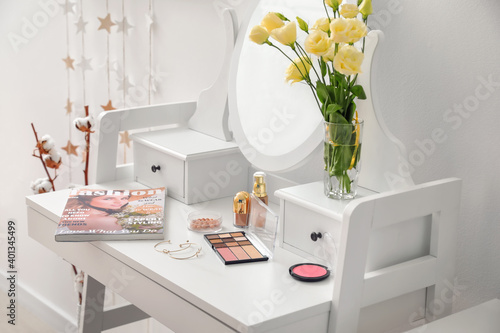 Table with mirror and decor...