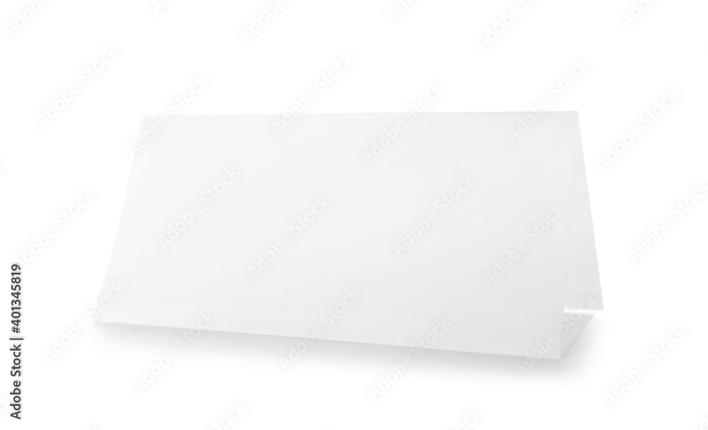 Blank paper sheet on white background Blank paper sheet on white background