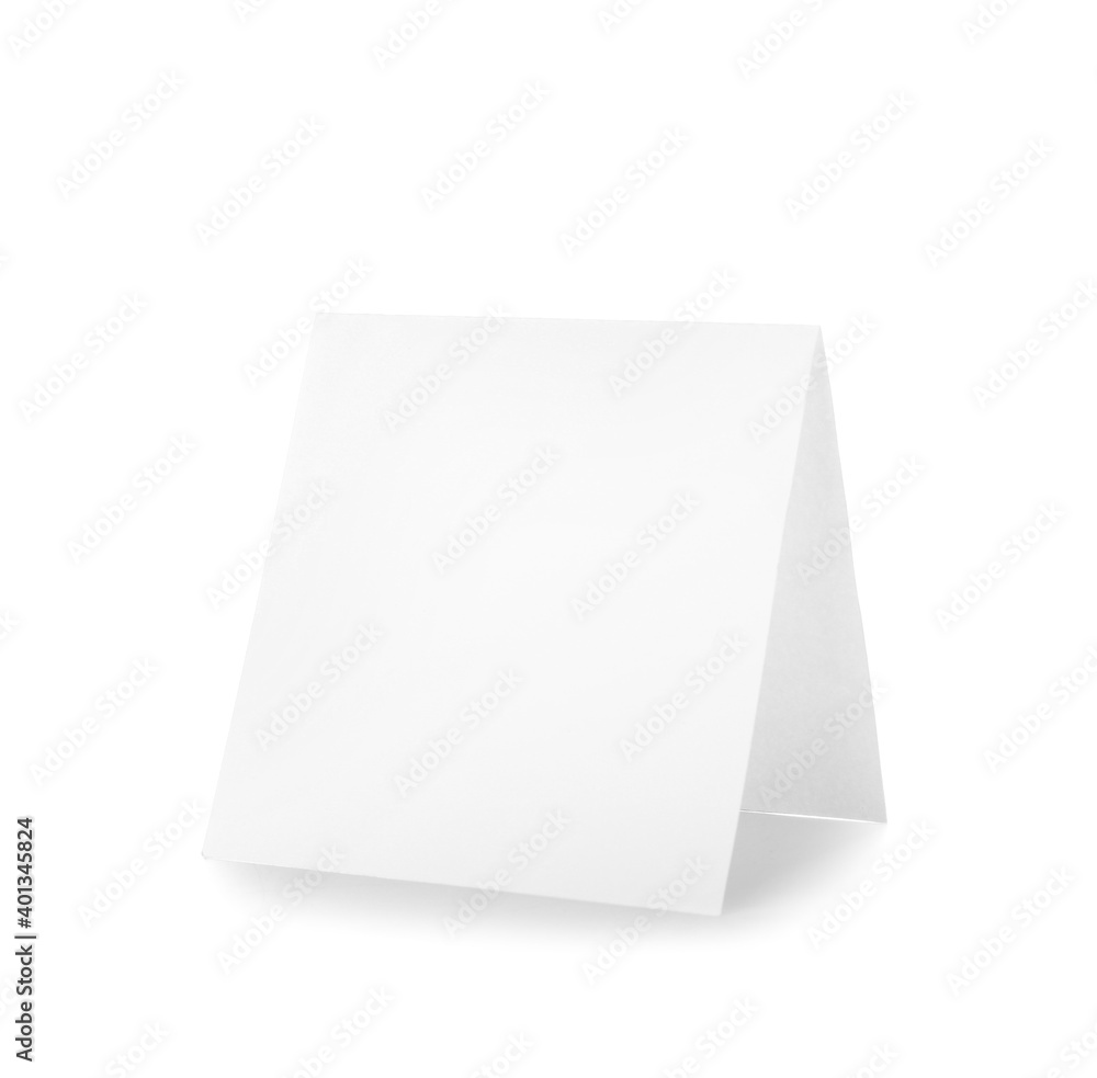 Blank paper sheet on white background Blank paper sheet on white background