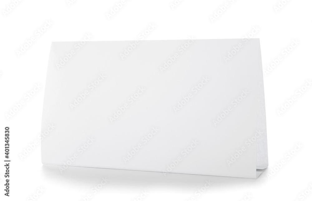 Blank paper sheet on white background Blank paper sheet on white background