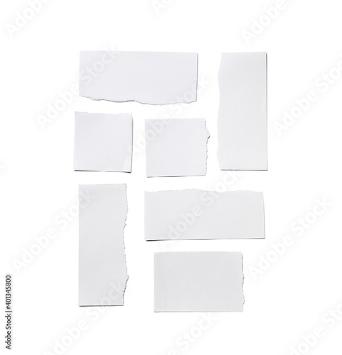 Wallpaper Mural Blank paper sheets on white background Torontodigital.ca