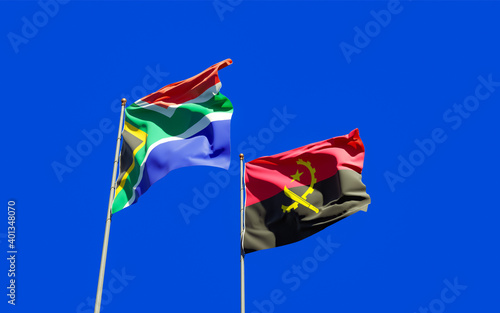 Flags of SAR African and Angola.