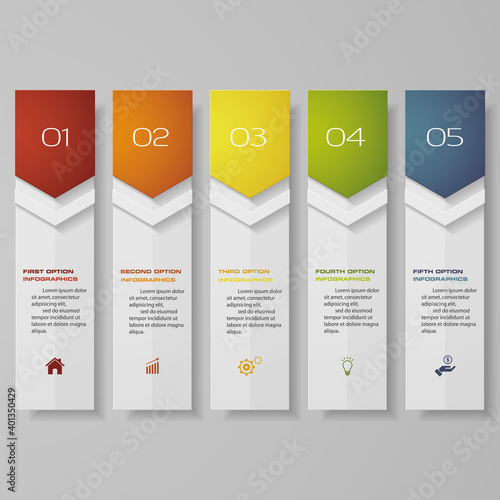 Design clean number banners template. Vector. EPS 10. 