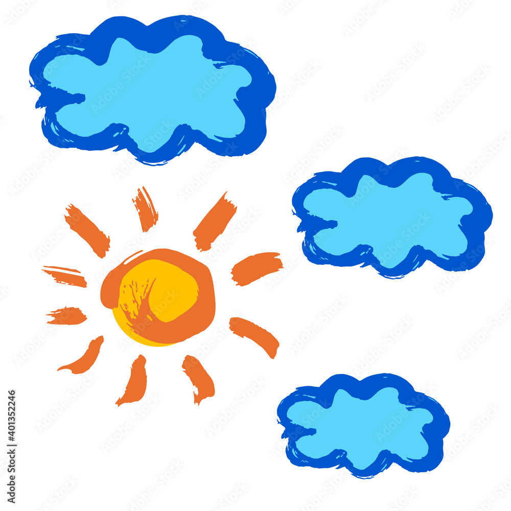 Doodle grunge style icon. Decorative element. Outline, cartoon line icon Doodle grunge style icon. Decorative element. Outline, cartoon line icon