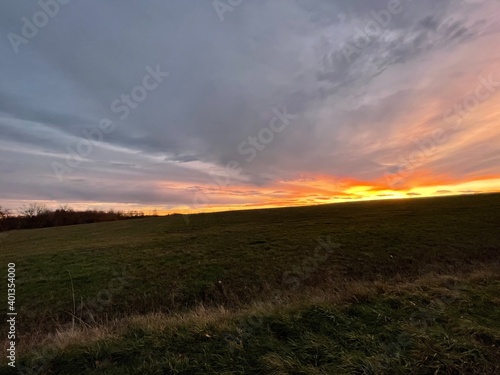 sunset in the field © sophieburcet38