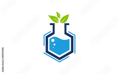lab medicine treatment logo design template