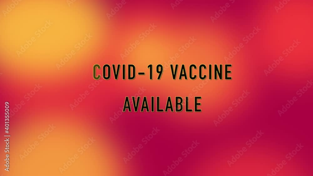 Covid vaccine available motion graphics Covid vaccine available motion graphics