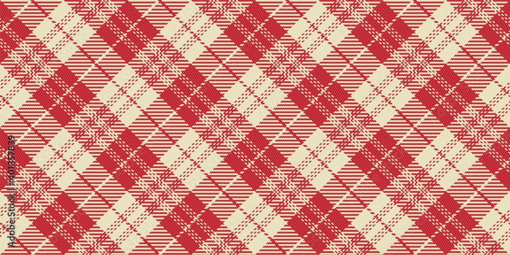 red and beige bicolor fabric texture of traditional checkered gingham seamless diagonel ornament with inverced colors on perpendicular directions for plaid, tablecloths, shirts, tartan, clothes red and beige bicolor fabric texture of traditional checkered gingham seamless diagonel ornament with inverced colors on perpendicular directions for plaid, tablecloths, shirts, tartan, clothes