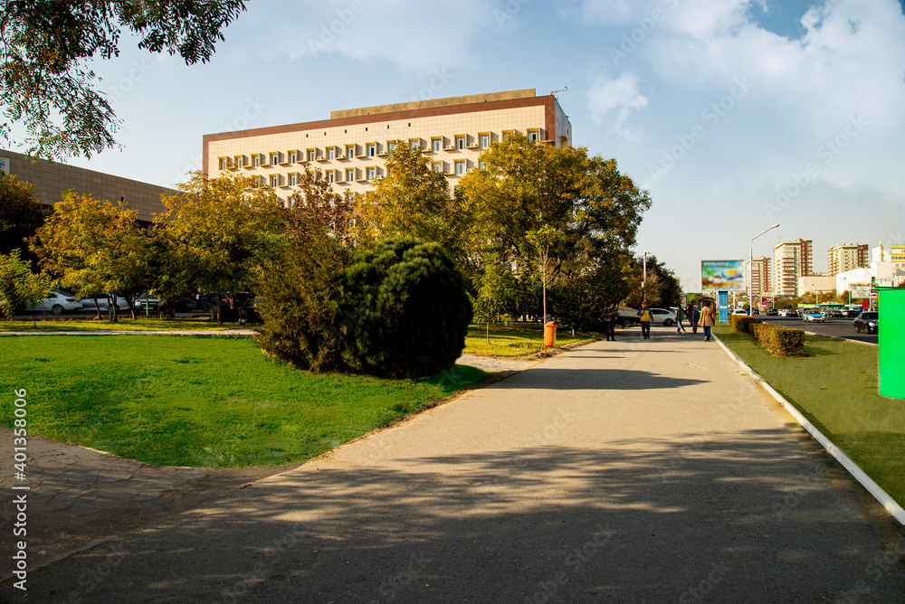 Naklejka premium Виды города Актау