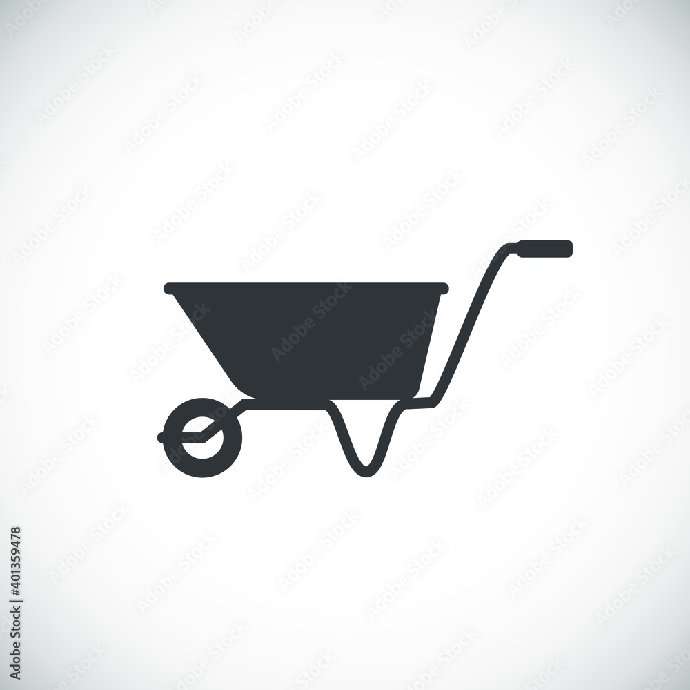 Gardening icons set on white background.Creative illustration concept symbol for web or mobile app Gardening icons set on white background.Creative illustration concept symbol for web or mobile app
