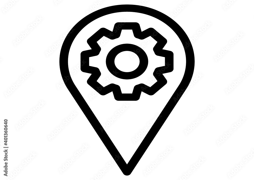 setting icon. setting with location symbol. Concept of location setting . Vector illustration, vector icon concept.
setting icon. setting with location symbol. Concept of location setting . Vector illustration, vector icon concept.