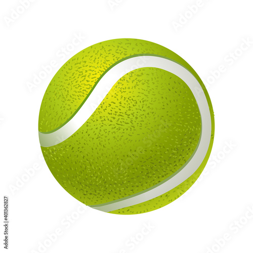 Tennis ball. Realistic vector illustration © Oleg