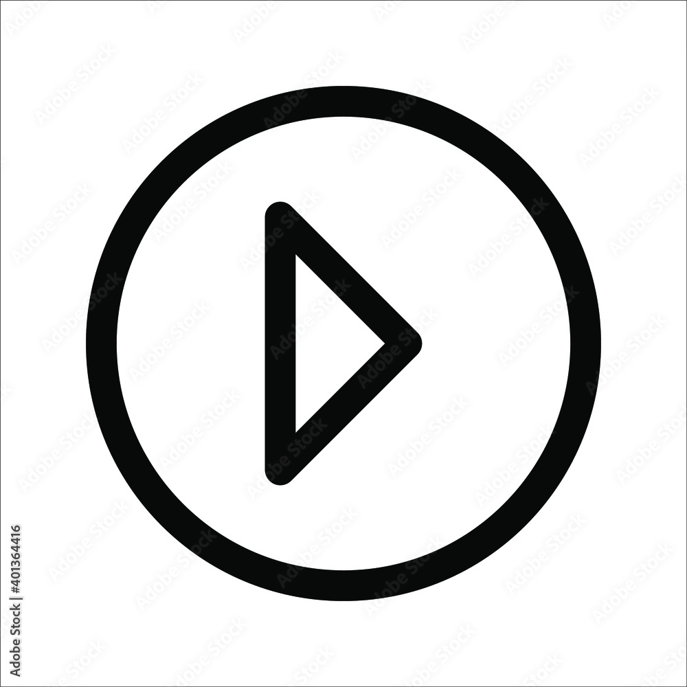 Play and pause button Vector icon. Video play button symbol vector illustration icon editable isolated on white background Play and pause button Vector icon. Video play button symbol vector illustration icon editable isolated on white background