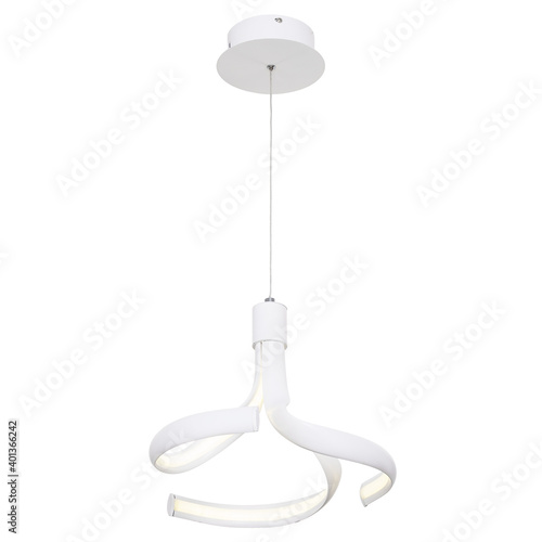 Chandelier in vintage style isolated on white background