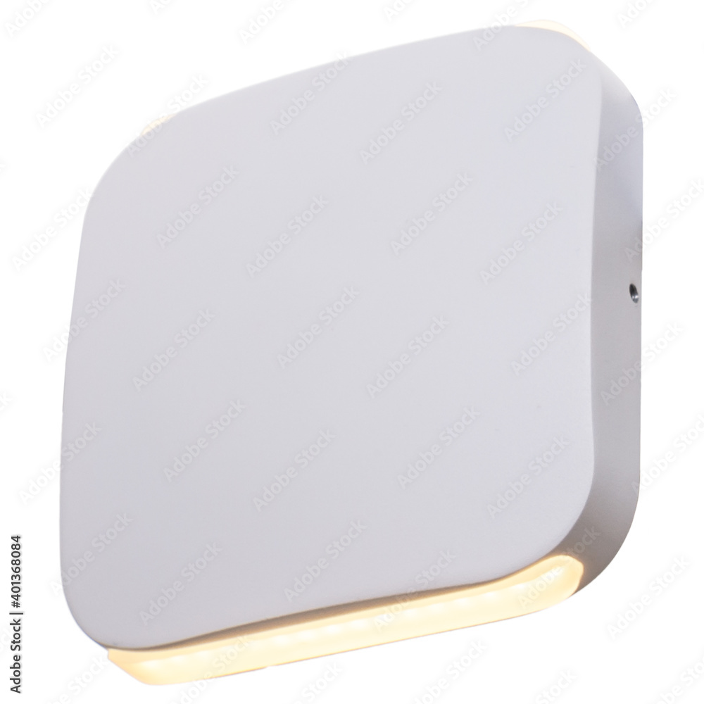 Obraz premium Wall lamp in vintage style on an isolated white background.