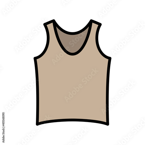 Sleeveless shirt icon