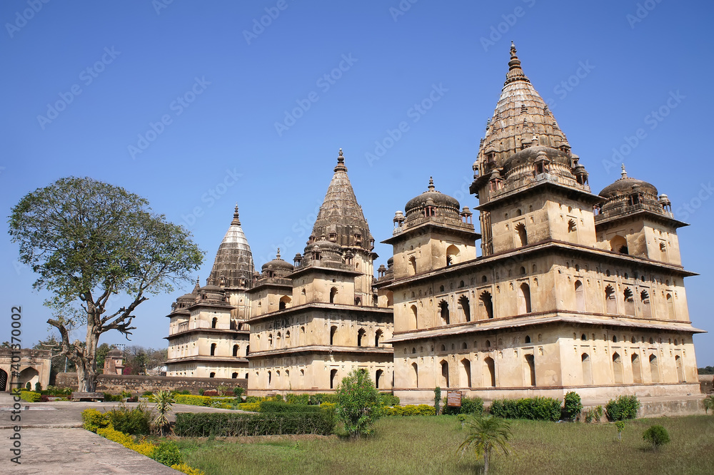 Orchha State, Orchha Fort, the ancient Indian kingdom, Orchha Reserve, Indian architecture, Hinduism, Madhya Pradesh. India