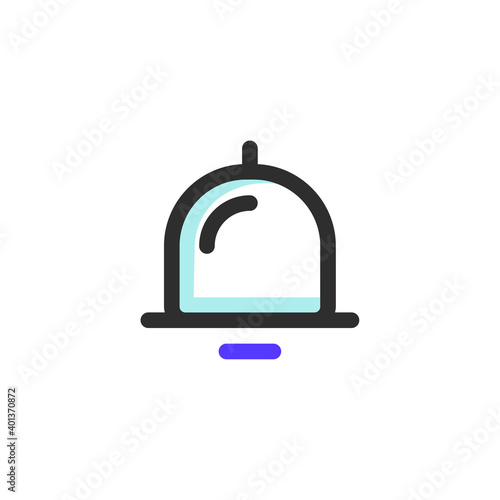 Two-tone color Icon Bell, the icon can be used for application icon, web icon, info-graphic, eps file can editable