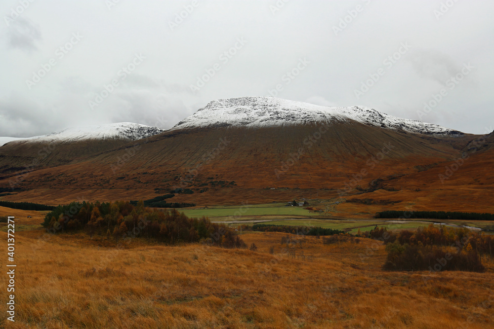 The autumn landscape of the Scottish Highlands The autumn landscape of the Scottish Highlands