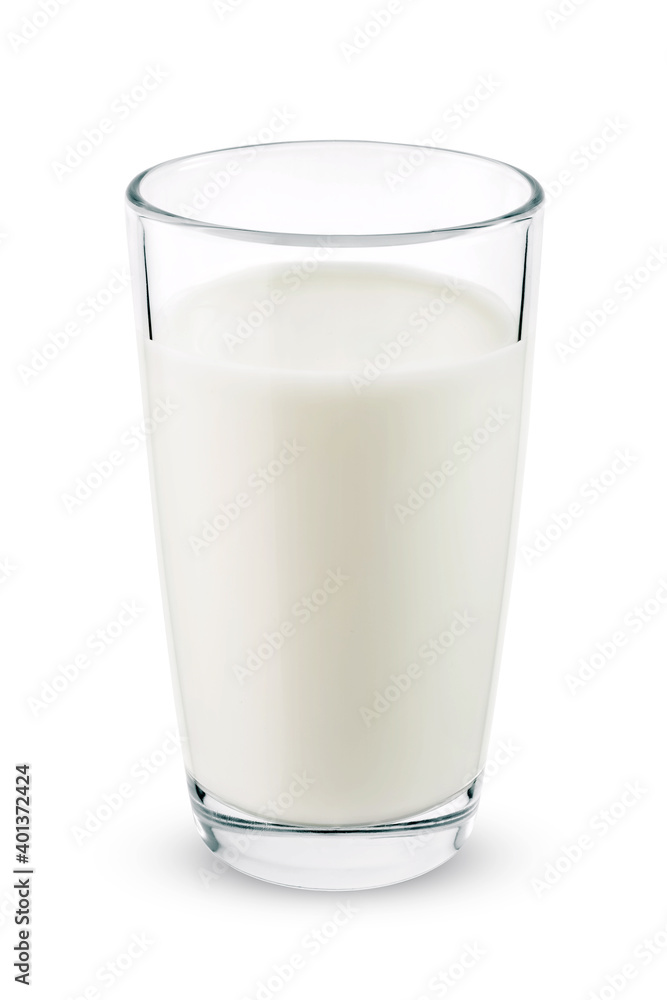 Glass of milk isolated on white background Glass of milk isolated on white background