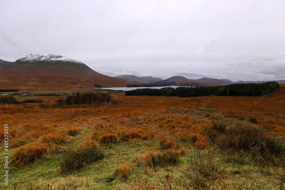 The autumn landscape of the Scottish Highlands The autumn landscape of the Scottish Highlands