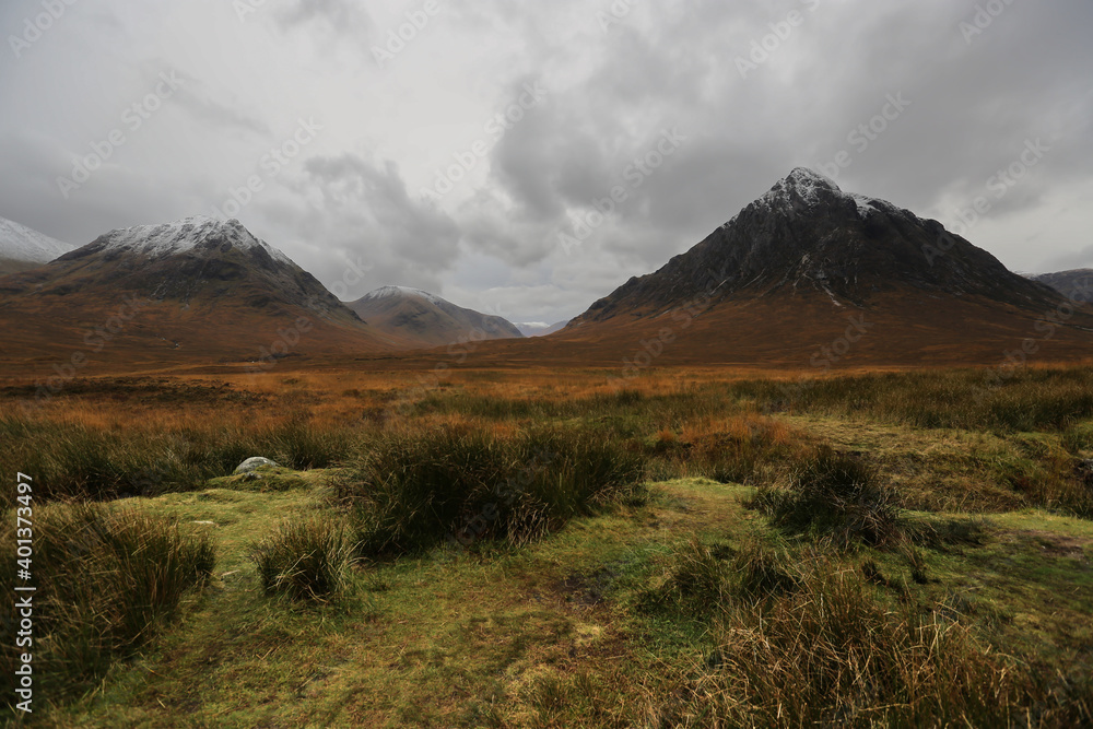 The autumn landscape of the Scottish Highlands The autumn landscape of the Scottish Highlands