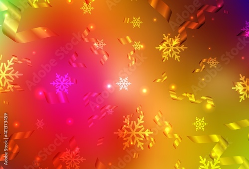 Dark Multicolor vector layout in New Year style.