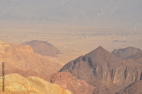 landscape desert mountain Sahara Israel Jordan hike trail