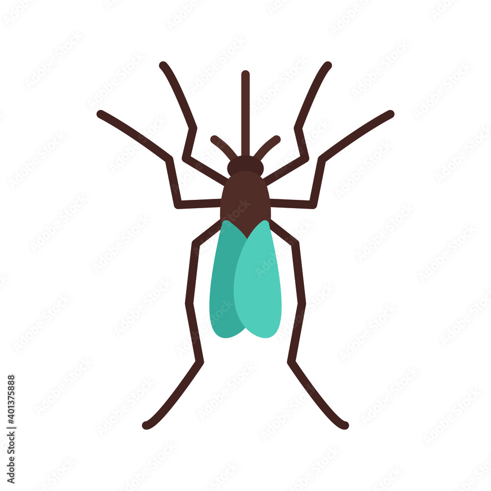 mosquito icon. midge sign. vector illustration mosquito icon. midge sign. vector illustration
