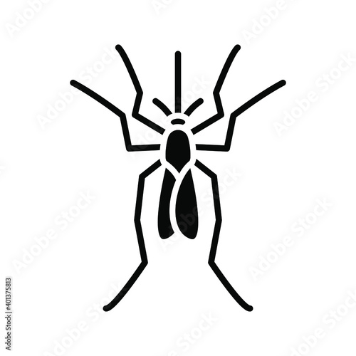 mosquito icon. midge sign. vector illustration